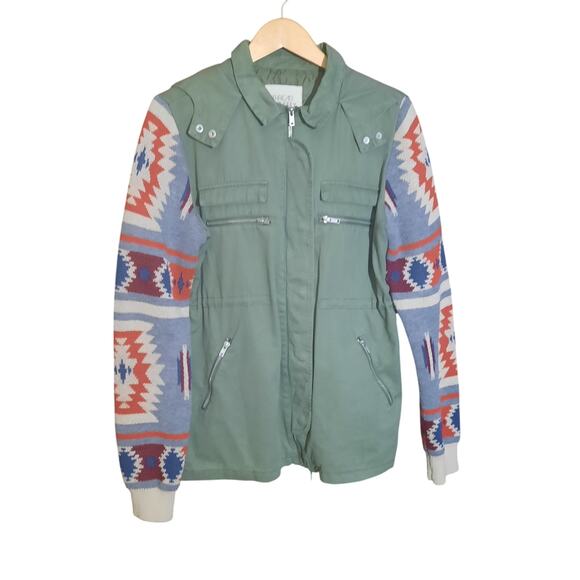 Thread & Supply Womens Military Style Cargo Utility Army Green Jacket Size L - Picture 2 of 6